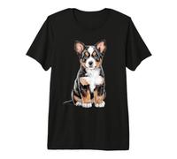 Bernese Mountain Puppy Sketch Drawing Art Dog Lover Premium T-Shirt