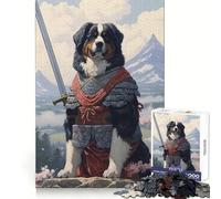 Bernese Mountain Samurai 1000 Piece Jigsaw Puzzles for Teenagers Focus Enhance Calm Distraction Tight Lock Memorable Gift (50x75cm)