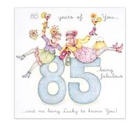 Berni Parker Funny 85th Birthday Card for Her, Fabulous Feminine Design