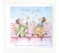 Berni Parker Ladies Birthday Card - The older we get.the more we love to misbehave