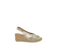 Toni Pons Bernia P Platinum Womens Espadrilles 2002-26 in a Plain Leather in Size 37