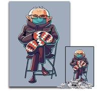 Bernie Sanders Meme Jigsaw Puzzle 1000 Pieces Puzzles for Adults Perfect Home Or Office Decor Ideal 1000 PCS(38x26cm)