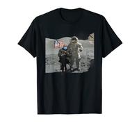 Bernie Sanders Merch Sitting on the Moon Funny Mittens Meme T-Shirt