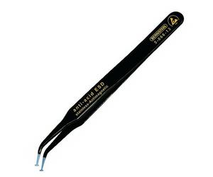 Bernstein 5-066-13 SMD Tweezers 120mm 30° Angled 25mm ESD