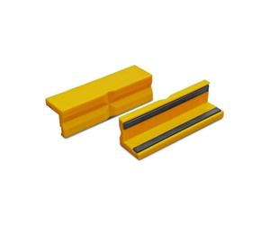 Bernstein 9-900-S7150 Vice Jaws/Gentle Jaws 150 mm Magnetic Protective Jaws with Smooth and Profiled Plastic Surface