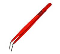 Bernstein Engineer´s Tweezers 150mm Bent Tips Ni-Plated PVC-Insulated 5-107-6