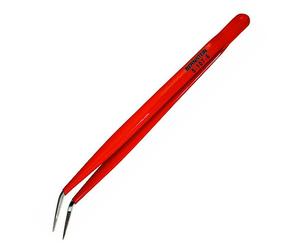 Bernstein Ltd. 5-107-6 Engineers Tweezers 150mm Bent Tips Ni-Plate...