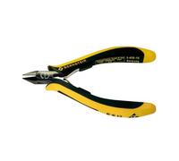 Bernstien Side Cutters EUROline, 125 mm, with Slim Pointed Head and Flat Cutting Edge, Full Flush, Dissipative bicoloured Hand Guard
