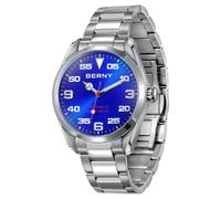 BERNY Dive Watch for Men 200M Waterproof Automatic Mechanical Wristwatch AR Coated Sapphire Crystal Screw in Crown
