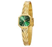 BERNY Gold Watch for Women Quartz Watch Irregular Square Dial Fashion Timepiece Water-Resistant Bracelet Watch