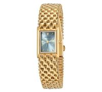 BERNY Gold Watch for Women Rectangular Wristwatch Waterproof Luxury Female Analog Quartz Watch All Stainless Steel Sun-ray Dial Birthday Presen