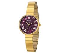 BERNY Gold Watches for Women Vintage Wrist Watch Ladies Analog Quartz Watches with All Stainless Steel Expansion Band 3ATM Waterproof Roman Indices