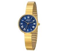BERNY Gold Watches for Women Vintage Wrist Watch Ladies Analog Quartz Watches with All Stainless Steel Expansion Band 3ATM Waterproof Roman Indices