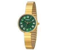 BERNY Gold Watches for Women Vintage Wrist Watch Ladies Analog Quartz Watches with All Stainless Steel Expansion Band 3ATM Waterproof Roman Indices