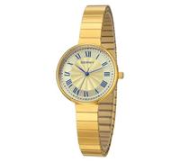 BERNY Gold Watches for Women Vintage Wrist Watch Ladies Analog Quartz Watches with All Stainless Steel Expansion Band 3ATM Waterproof Roman Indices