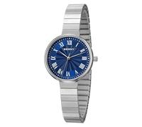 BERNY Silver Watches for Women Vintage Wrist Watch Ladies Analog Quartz Watches with All Stainless Steel Expansion Band 3ATM Waterproof Roman Indices