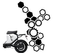 BERO Honeycomb Decal Car,Hexagonal Creative Car Decals - Hexagon Wall Decor Sticker for Car Motorcycle and SUV, Automotive Side Graphics for Size