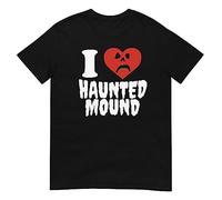 bero I Love Haunted Mound Hauntaholics Funny Haunted Short-Sleeve Unisex T-Shirt-XXL Black