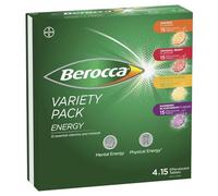 Berocca Energy Variety Pack Effervescent Tablets 60 Count