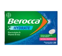 Berocca Hydrate Grapefruit Flavour 20 Effervescent Tablets 20 Effervescent Tablets