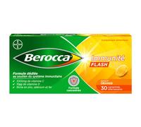 Berocca Immunity Flash Orange Taste 30 Effervescent Tablets