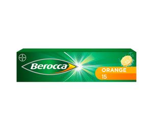 Berocca Orange Energy Vitamin 15 Effervescent Tablets