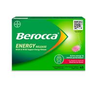 Berocca Vitamin C Effervescent Tablets - Including B Vitamins, Magnesium, Calcium & Zinc - Support Energy Release & Immune System