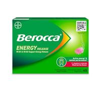 Berocca Vitamin C Effervescent Tablets - Including B Vitamins, Magnesium, Calcium & Zinc - Support Energy Release & Immune System - 45 Tablets - Mixed Berries Flavour