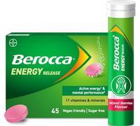 Berocca Vitamin C Effervescent Tablets, Mixed Berries Flavour, 45 Tablets