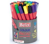 Berol Colour Broad Assorted Tub 42 CBT
