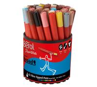 Berol Assorted Water-Based Colourbroad Pen Tub (42 Pack)