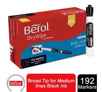 Berol Colouring Pens, Dry Wipe Whiteboard Marker or Pre-Sharpened Pencils