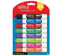 Berol Drywipe Marker Chisel Tip Assorted (8 Pack) 1984884