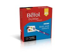 Berol Dry Wipe Fine Tip Whiteboard Pen - Assorted Fun Colours (Pack of 96)