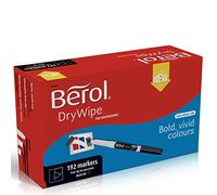 Berol DryWipe Pen Fine Black (Pack of 192) 1984905