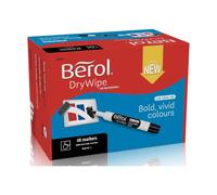 Berol Dry Wipe Whiteboard Markers 2mm Black Pack of 45 (1984868)