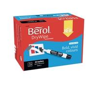 Berol DryWipe Marker Bullet Tip Black (Pack of 48) 1984868