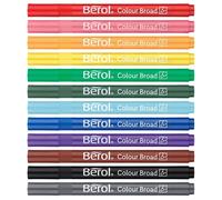 Berol Felt Tip Colouring Pens Assorted colours 1.2mm Point Box of 288