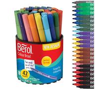 Berol Colourbroad Pen Water Based Ink Assorted (Pack of 42) CBT S0375970