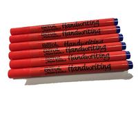 Berol Handwriting Pen Stick Dark Blue S0879260,Pack of 6
