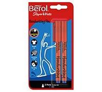 Berol Handwriting Pens Blue 2 Pack