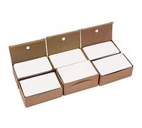 Berolle 600 Pieces Blank Kraft Paper Cards Business Cards DIY Flash Cards Gift Message Card, White Color
