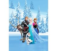 BERONAGE Large Frozen Blanket Sven Reindeer 130 x 170 cm Super Soft Cuddly Blanket Sofa Blanket Fleece Blanket Disney Anna Elsa Kristoff Snowman Arendelle Pass. e.g. Bedding