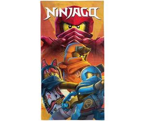 BERONAGE LEGO Ninjago Bath Towel Rise of the Dragons 75 x 150 cm - Dragons Rising - 100% Cotton Beach Towel Shower Towel for Boys - Gift Idea Holiday Outdoor Pool & Pool - Oeko-Tex Sauna Towel