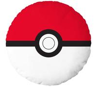 BERONAGE Pokemon Pokéball Round Contour Cushion 30 x 30 cm 100% Polyester Soft Cuddly Cushion Decorative Cushion Gaming Anime Fan Item Nintendo Pokémon Gift Idea