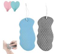 Berosely Radiant Skin Sponge, 3D Super Soft Exfoliating Bath Sponge Reusable, Radiant Skin Exfoliating Bath Sponges, Apparent exfoliating Sponges for Body & Face (2pcs-F)