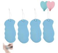 Berosely Radiant Skin Sponge, 3D Super Soft Exfoliating Bath Sponge Reusable, Radiant Skin Exfoliating Bath Sponges, Apparent exfoliating Sponges for Body & Face (4pcs-Blue)