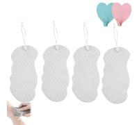 Berosely Radiant Skin Sponge, 3D Super Soft Exfoliating Bath Sponge Reusable, Radiant Skin Exfoliating Bath Sponges, Apparent exfoliating Sponges for Body & Face (4pcs-White)