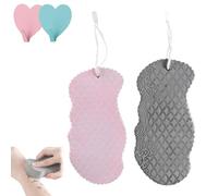 Berosely Radiant Skin Sponge, 3D Super Soft Exfoliating Bath Sponge Reusable, Radiant Skin Exfoliating Bath Sponges, Apparent exfoliating Sponges for Body & Face (2pcs-E)
