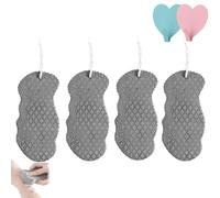 Berosely Radiant Skin Sponge, 3D Super Soft Exfoliating Bath Sponge Reusable, Radiant Skin Exfoliating Bath Sponges, Apparent exfoliating Sponges for Body & Face (4pcs-Gray)